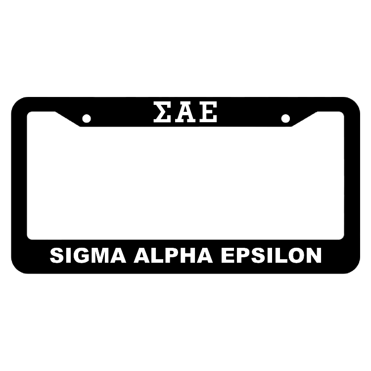 Sigma Phi Epsilon License Plate Frame