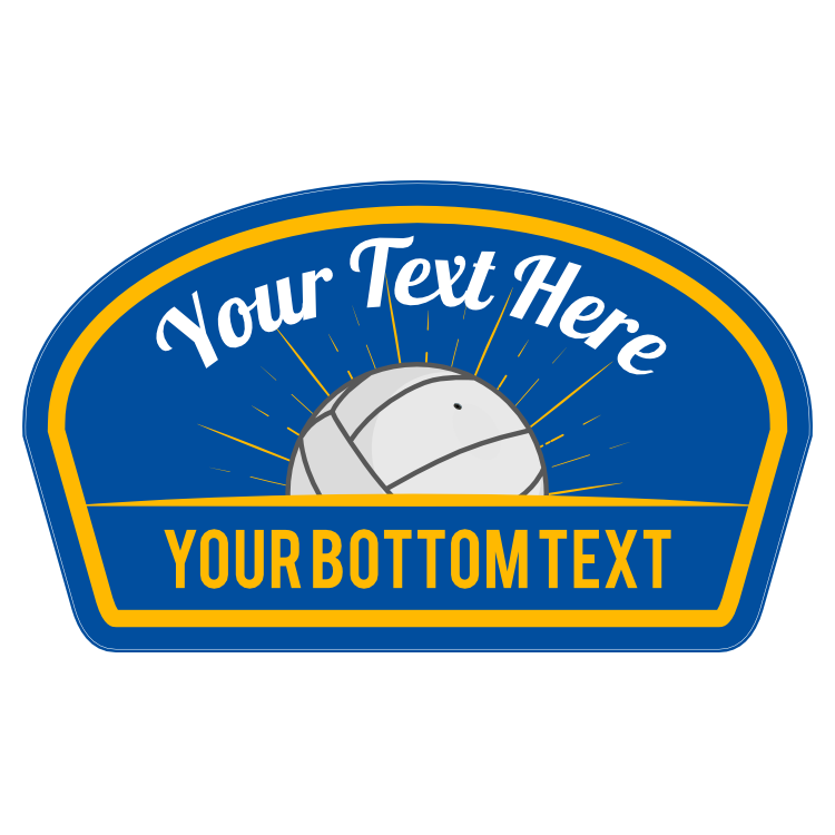 Custom Volleyball Shoulder Patch Sticker