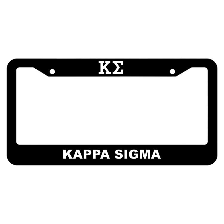 Kappa Sigma License Plate Frame