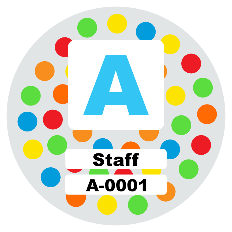 Polka Dot Parking Permit Sticker