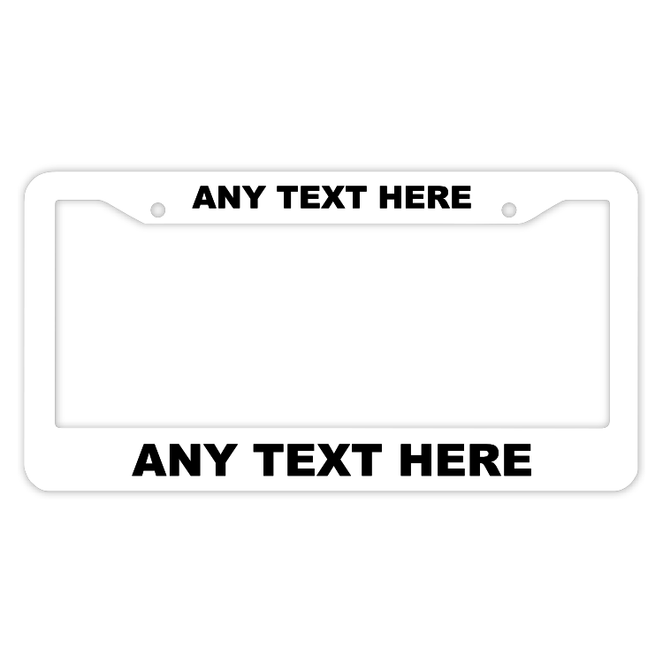 Thick Top-Thick Bottom White Custom High View White Plastic Frame