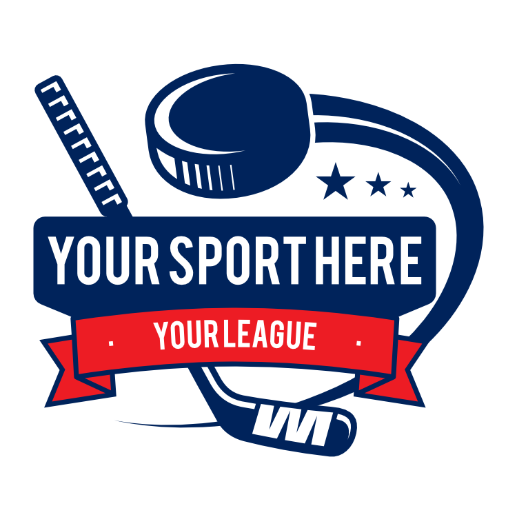 Custom Swooshing Puck Hockey Sticker