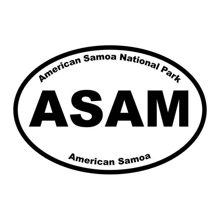 American Samoa National Park Oval Sticker