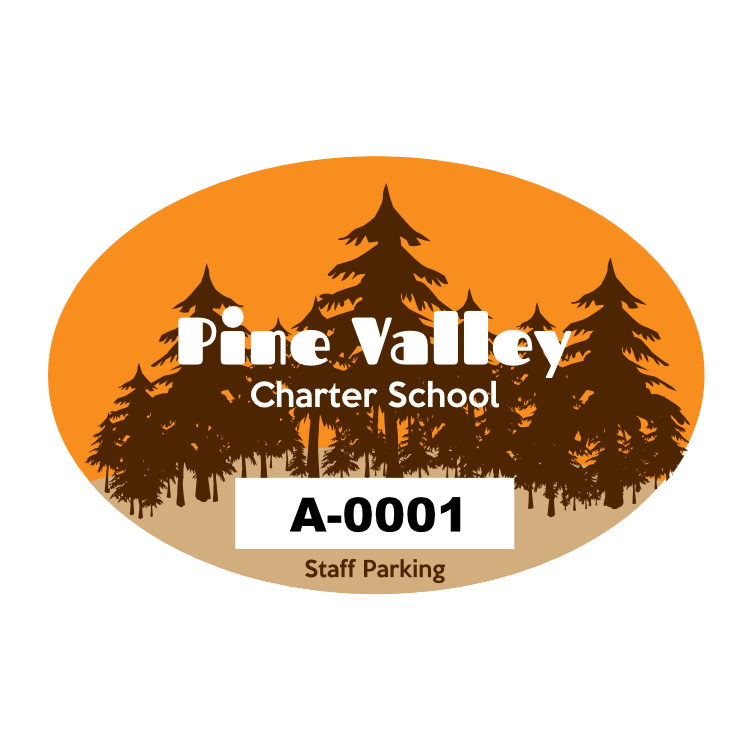 Pine Tree Oval School Parking Permit