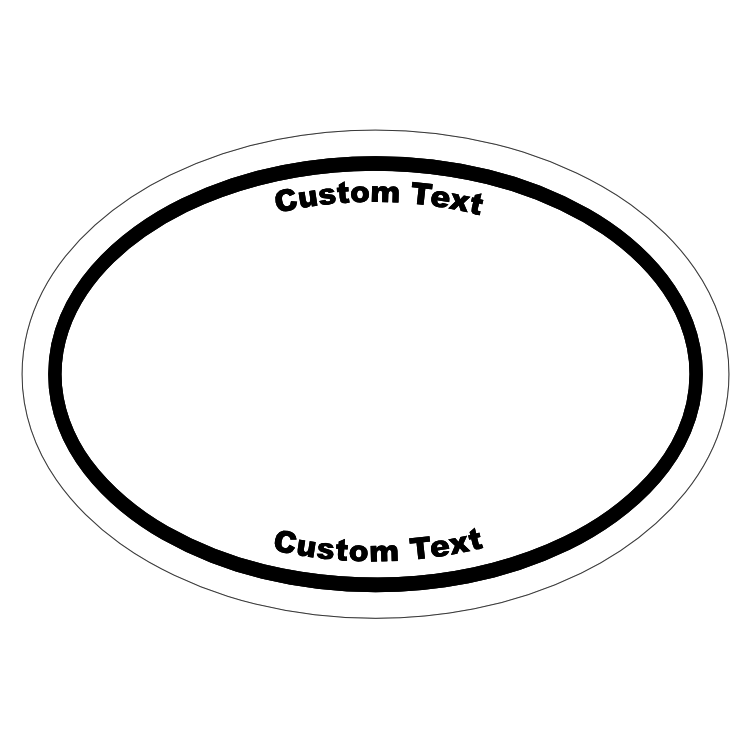Custom Oval Roll Label with Your Logo