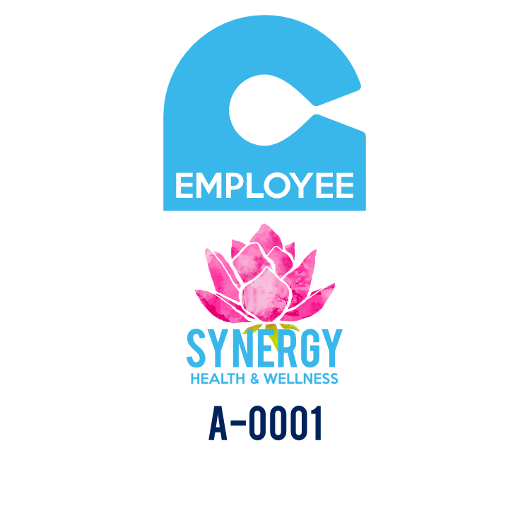 Employee Oval Hang Tag Parking Permit