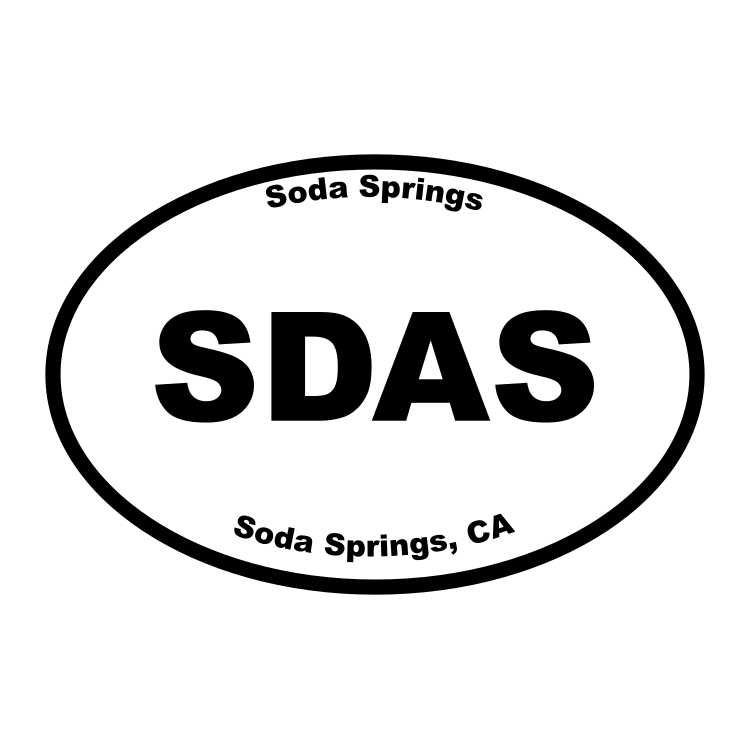 Soda Springs Oval Sticker