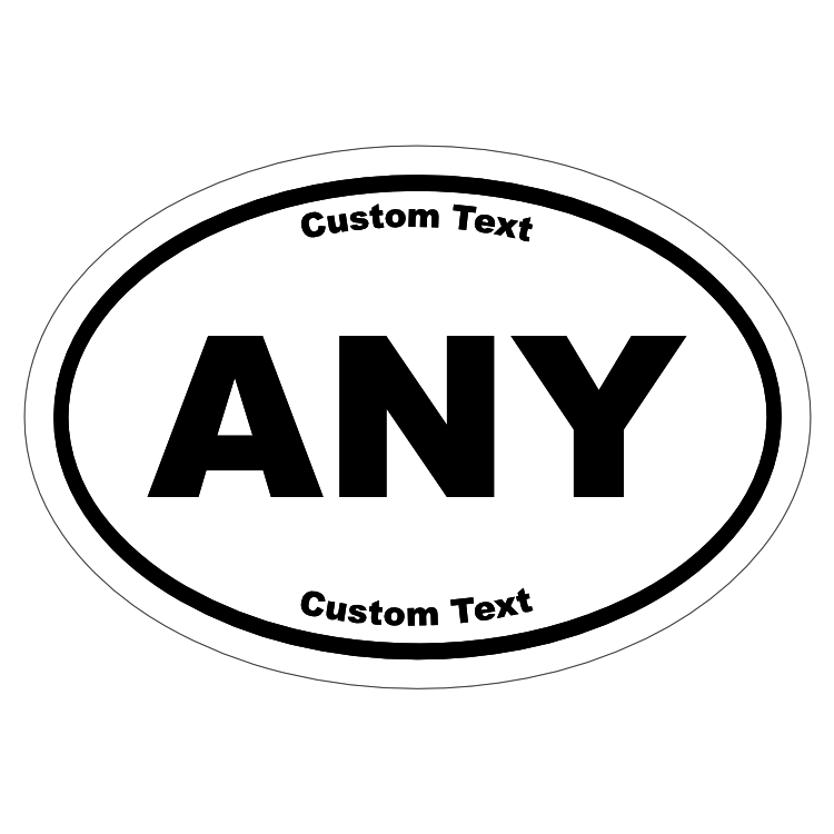 Oval Bumper Sticker Magnet