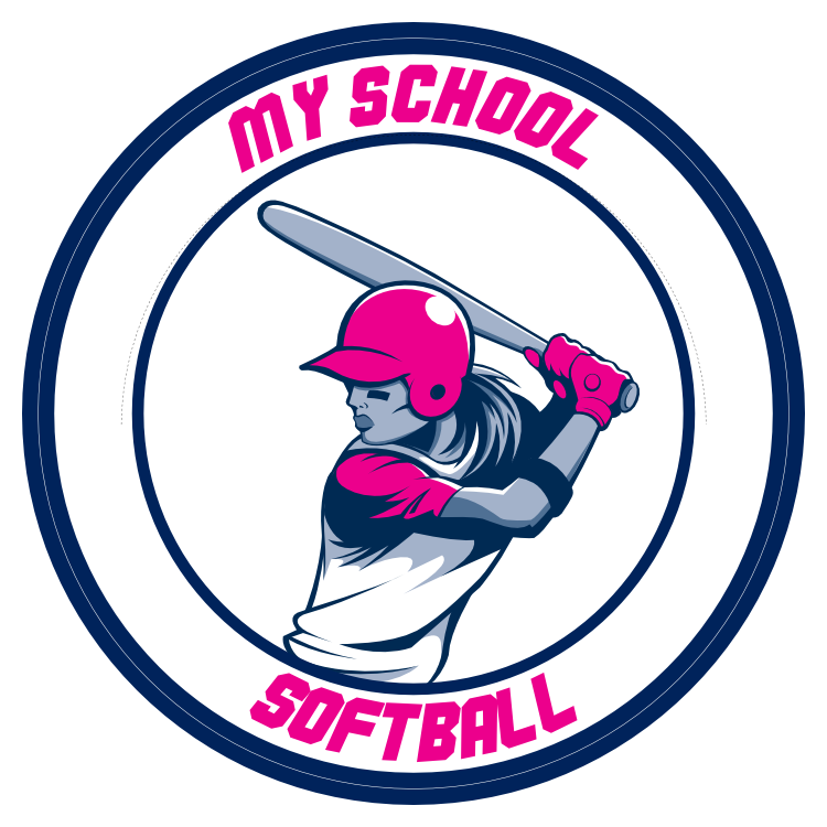 Custom Team Color Softball Circle with Border