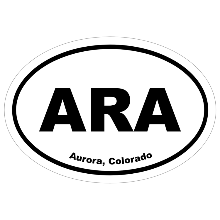 Aurora, Colorado Oval Stickers