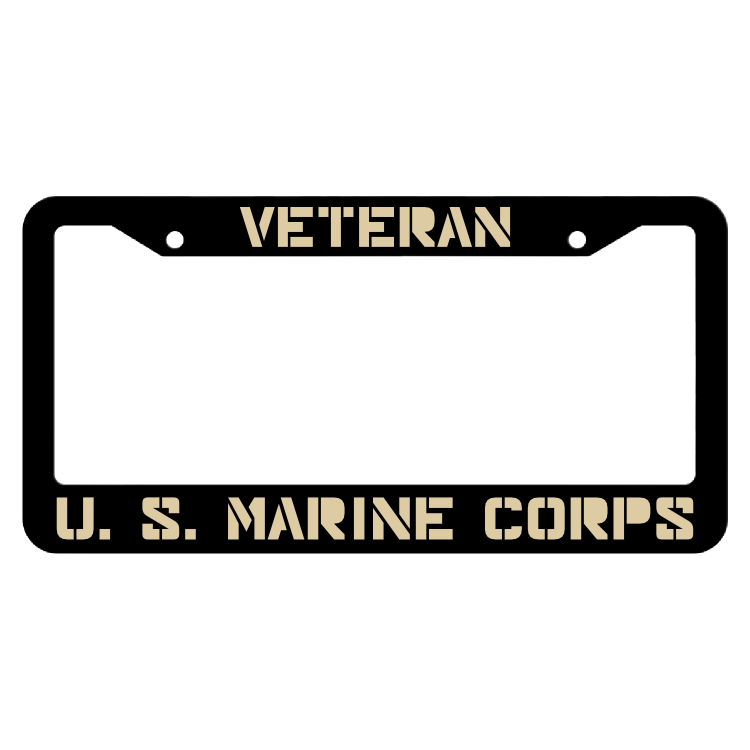 Veteran United States Marine Corps License Plate Frame