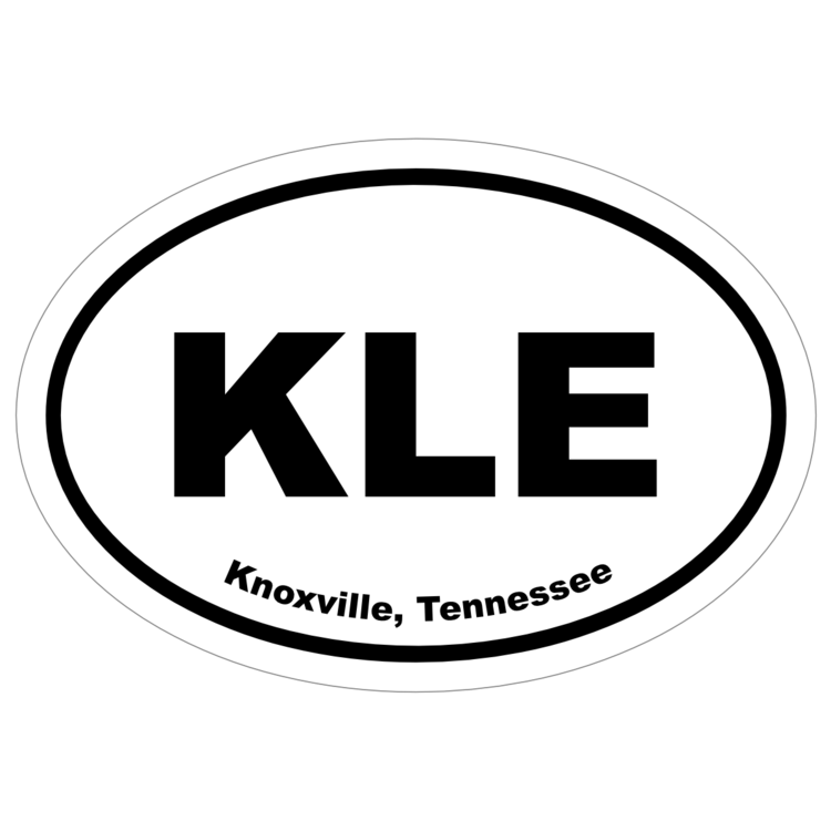 Knoxville, Tennessee Oval Stickers