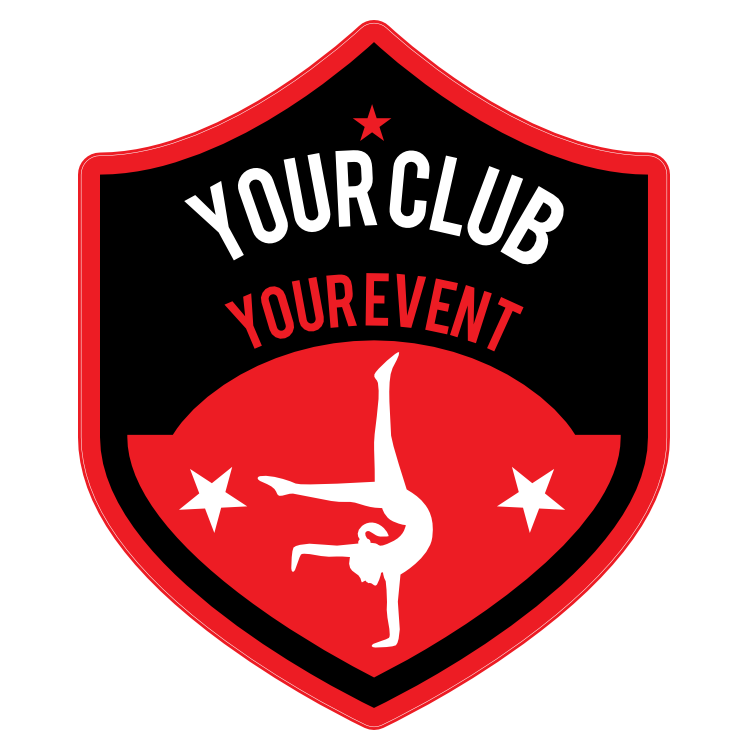 Custom Gymnastics Handstand Shield Sticker