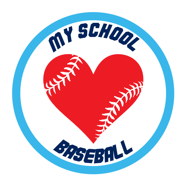 Custom Baseball Magnet with Heart Seams and text
