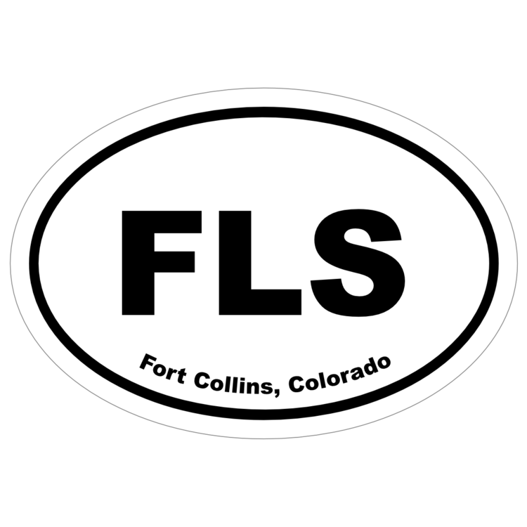 Fort Collins, Colorado Oval Stickers