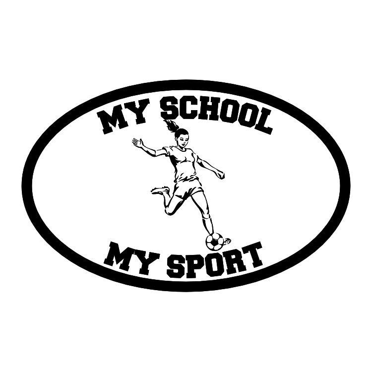 Custom Soccer Girl Oval Sticker