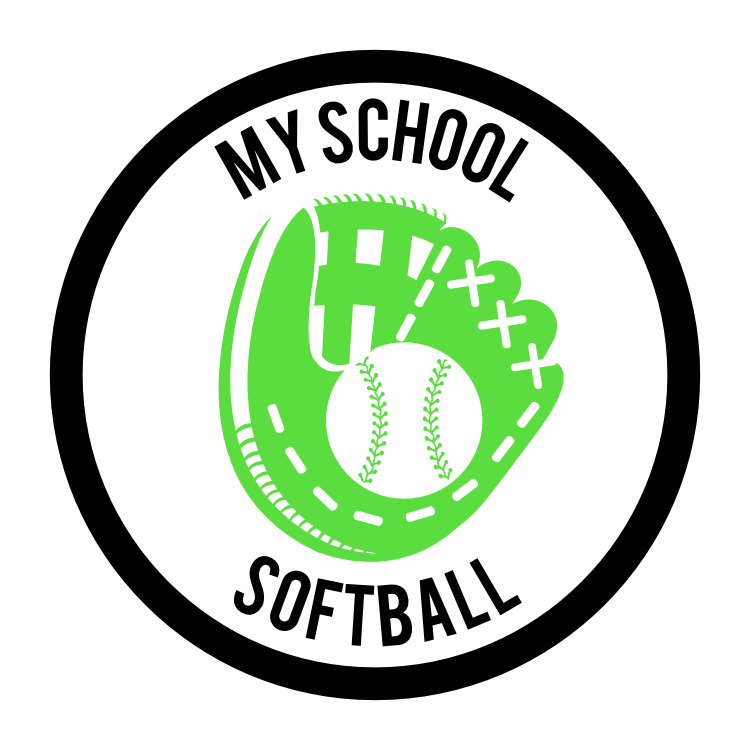 Custom Softball Mitt Circle Sticker