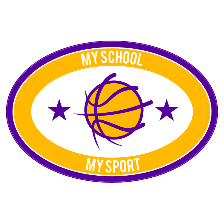 Custom Oval with Stars Basketball Sticker
