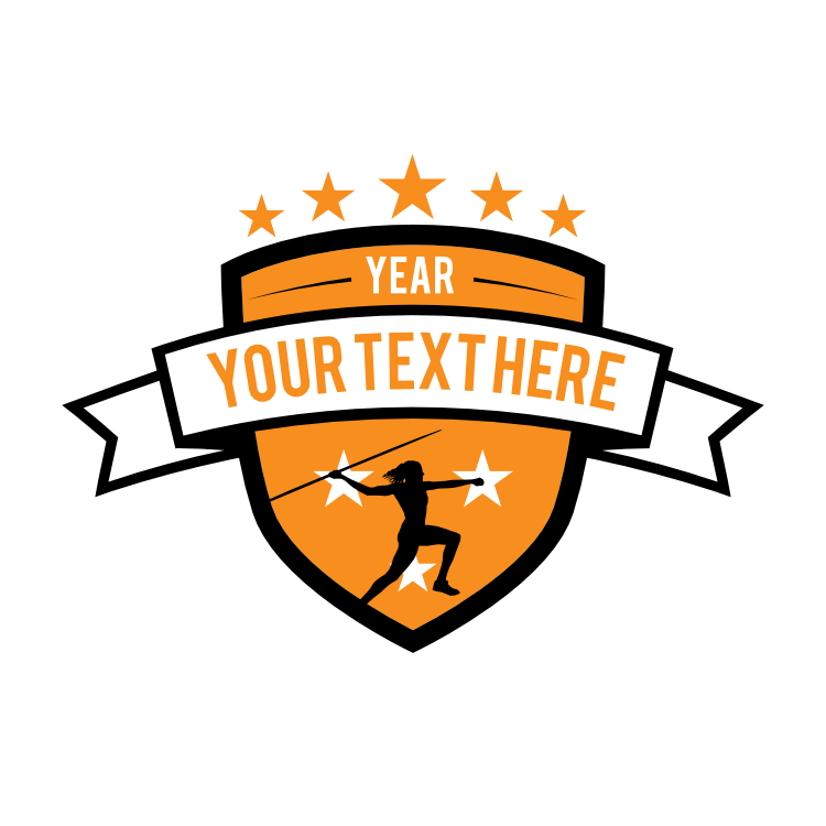 Custom Women's Track Javelin Sticker