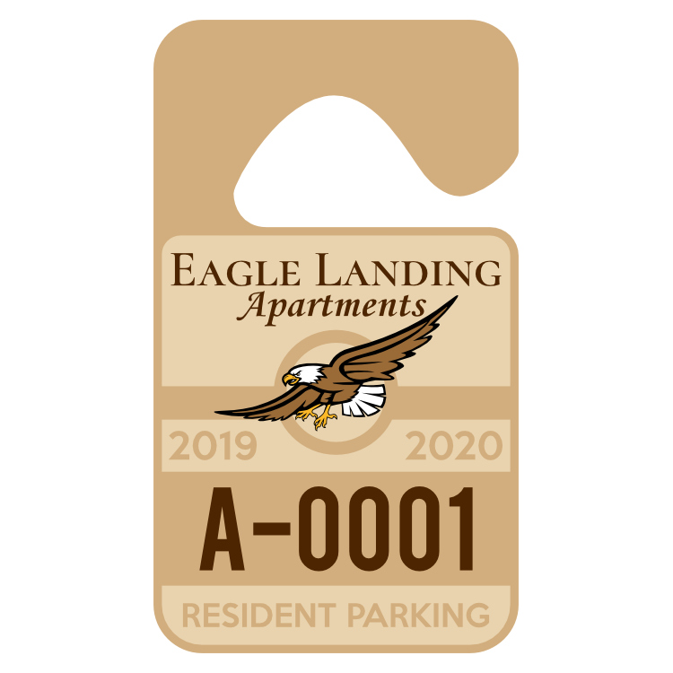 Apartment Resident Hang Tag Parking Permit