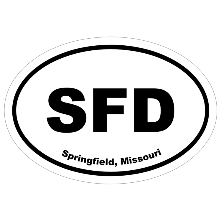 Springfield, Missouri Oval Stickers