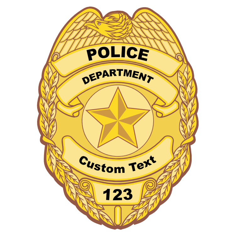 Custom Police Badge Magnet