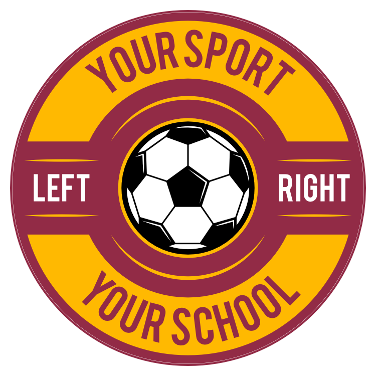 Custom Screw Top Circle Soccer Sticker