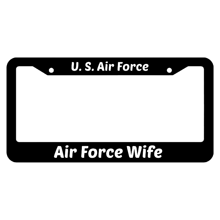 Air Force Wife United States Air Force License Plate Frame
