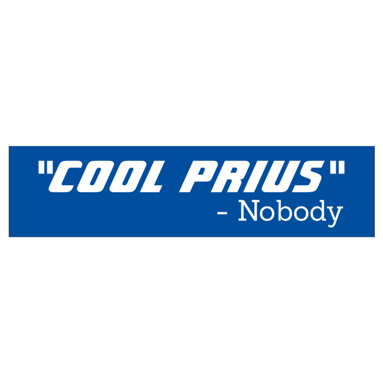 Cool Prius Customizable Bumper Sticker