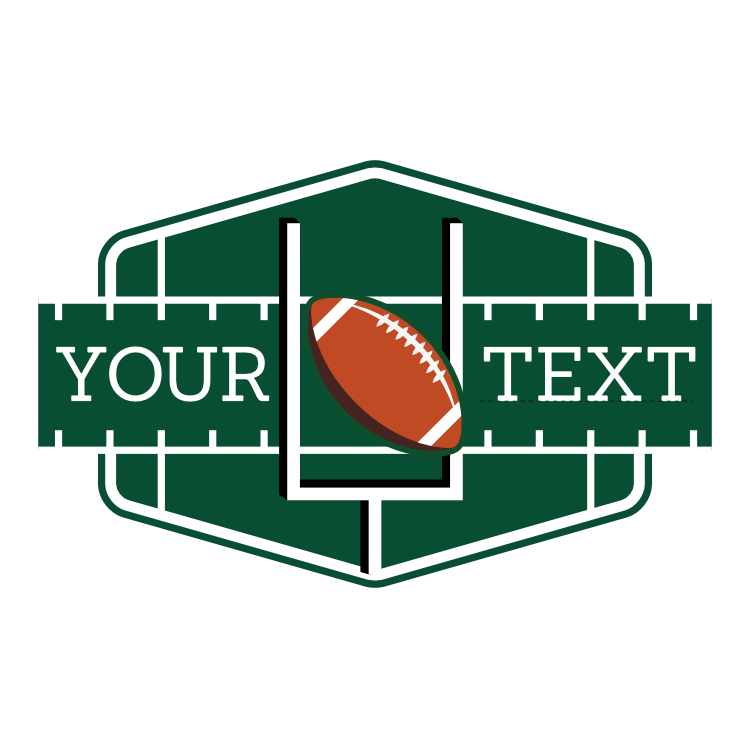 Custom Football Field Sticker
