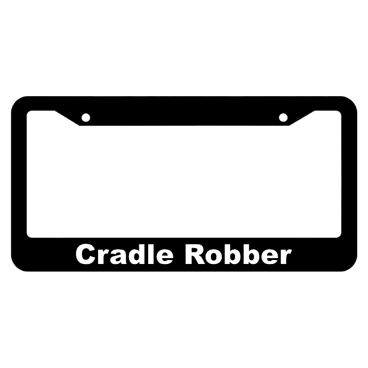 Cradle Robber License Plate Frame