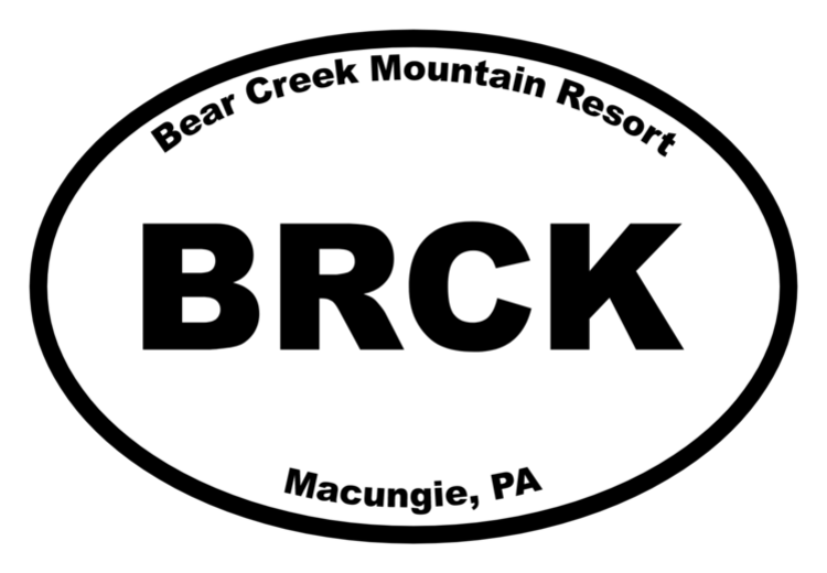 Bear Creek Mountain Resort Oval Sticker