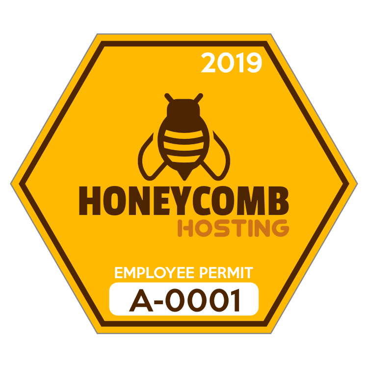 Hexagon Employee Parking Permit Sticker