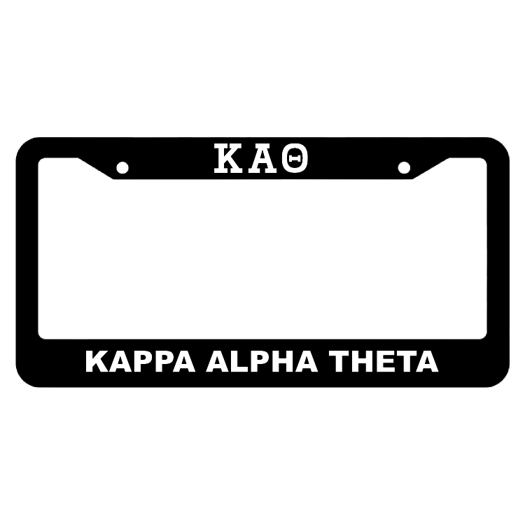 Kappa Alpha Theta License Plate Frame