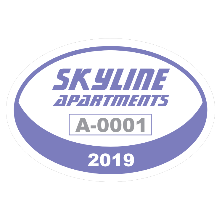 Parking Permit Oval 5