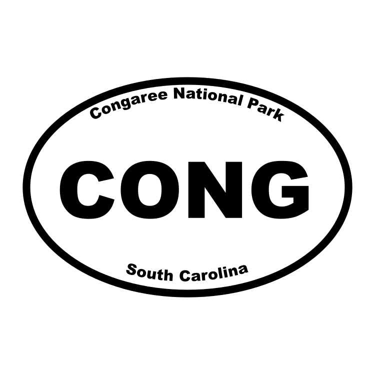 Congaree National Park Oval Sticker