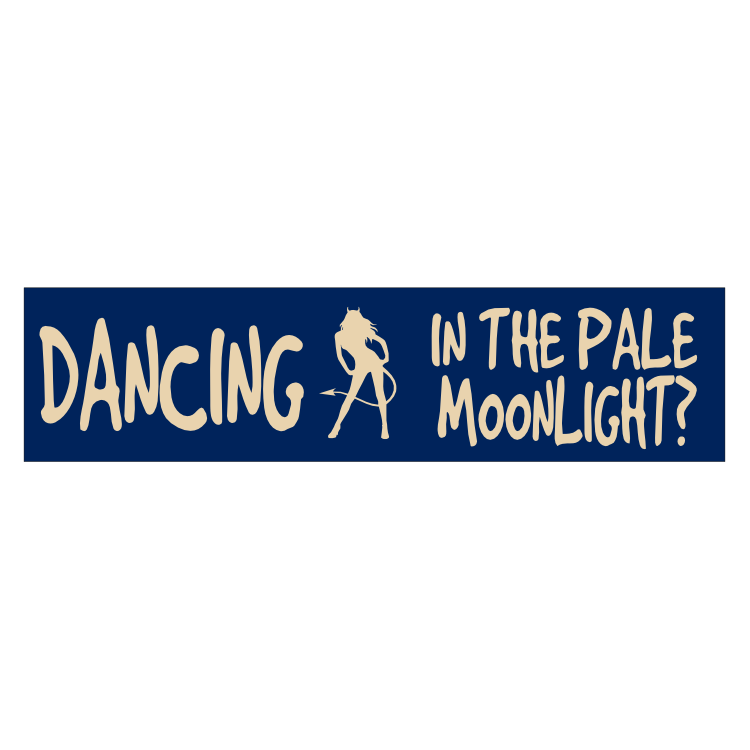 Pale Moonlight Customizable Bumper Sticker