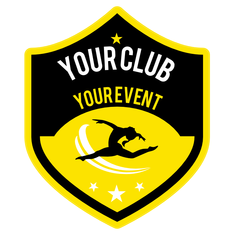 Custom Gymnastics Jumping Shield Sticker