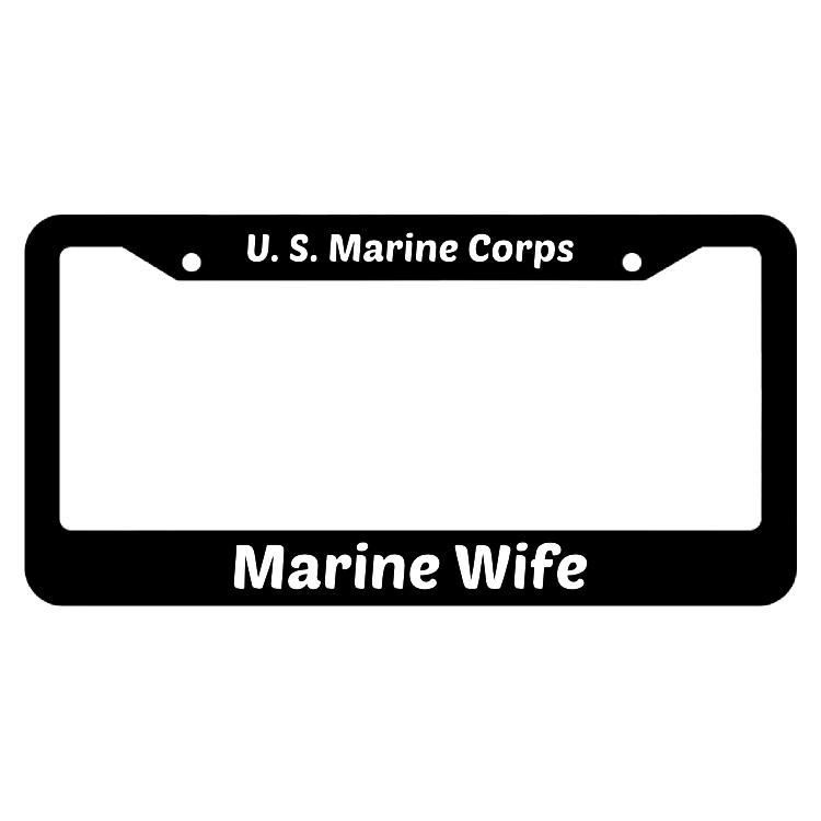 Marine Wife United States Marine Corps License Plate Frame