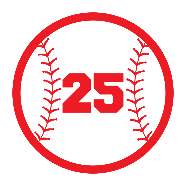 Custom Circle Softball Magnet with your Number