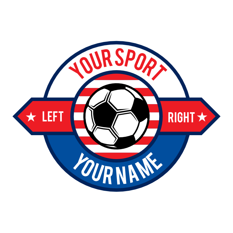 Custom Circle Sign Soccer Sticker