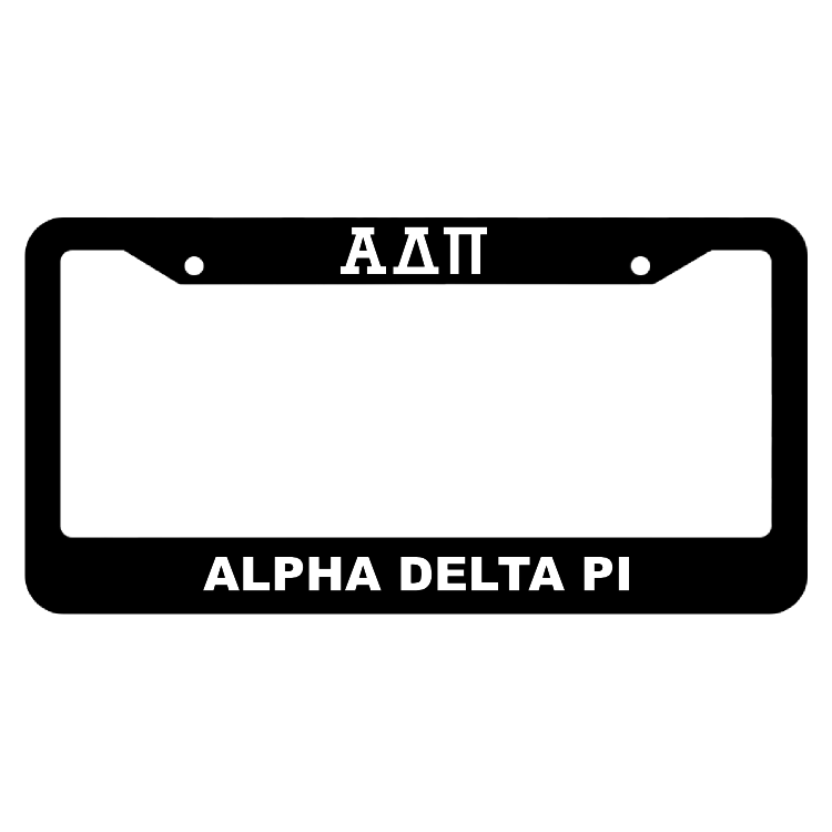 Alpha Delta Pi License Plate Frame