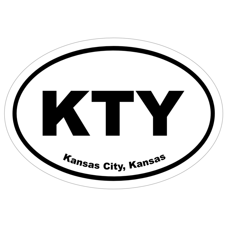 Kansas City, Kansas Oval Stickers
