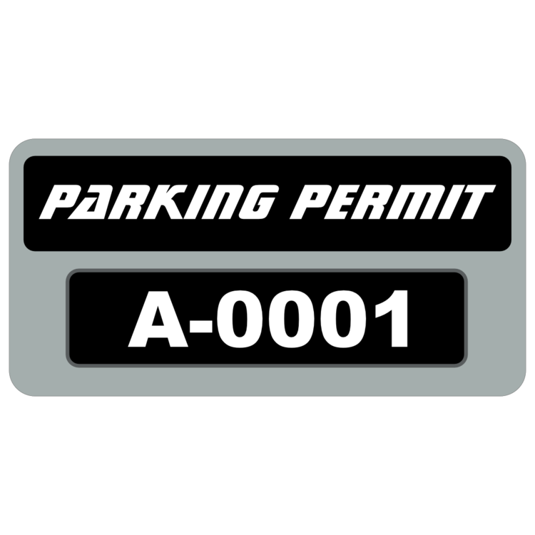 Parking Permit Rectangle 9