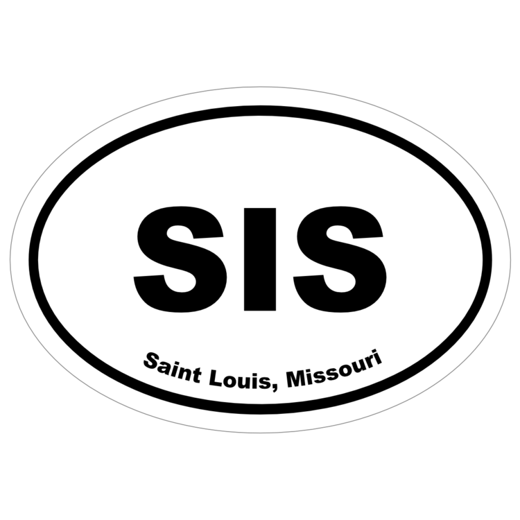 Saint Louis, Missouri Oval Stickers