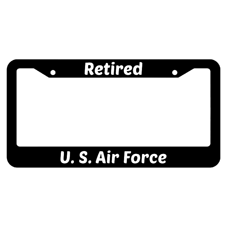 Retired United States Air Force License Plate Frame
