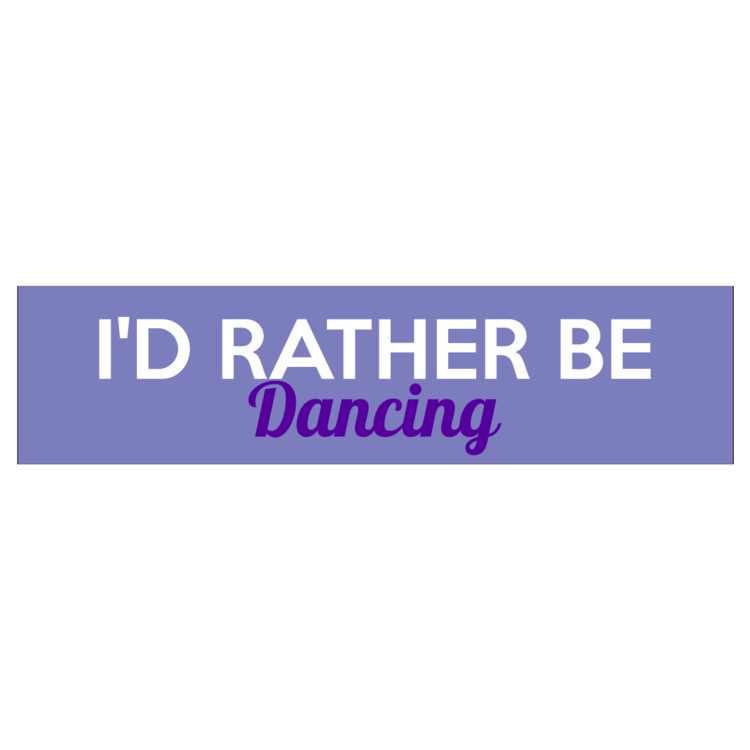 I'd Rather Be Dancing