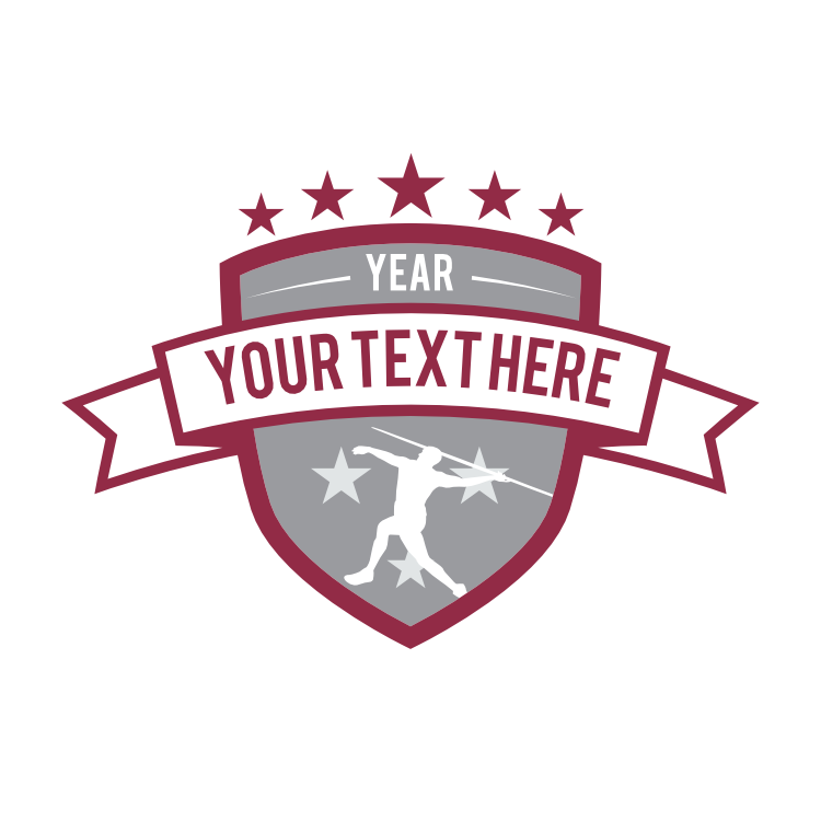 Custom Men's Track Javelin Sticker
