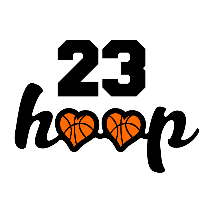 Custom Hoop Basketballs with your Number Sticker