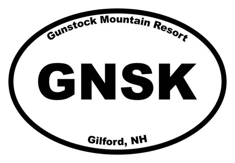 Gunstock Mountain Resort Oval Sticker